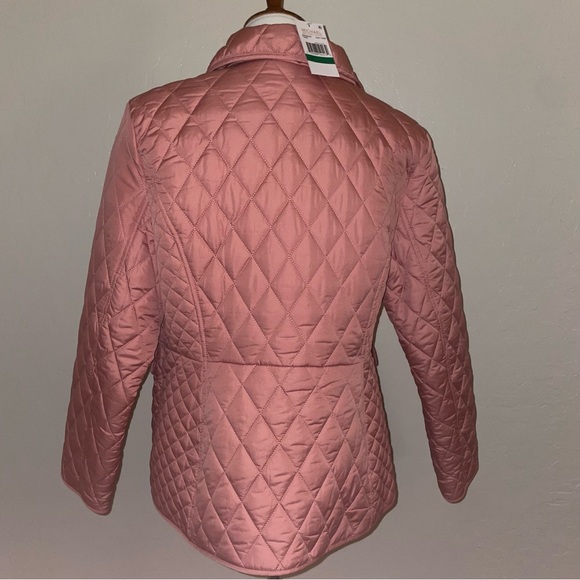 🎉HP🎉New! Michael Kors Diamond Quilted Button Up Jacket Dusty Rose Size Large🎀 - Picture 11 of 15